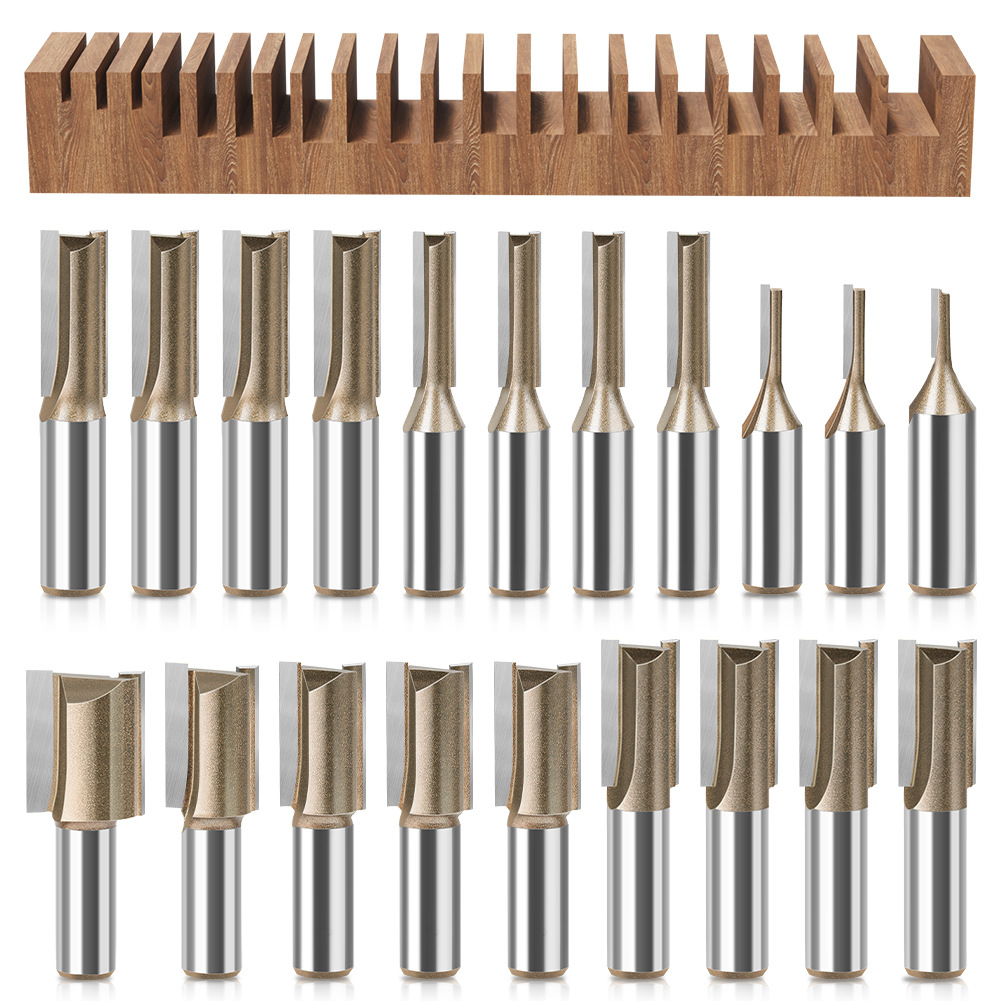 Woodworking Nc - Mata lurus Tungsten Carbide, mata Router