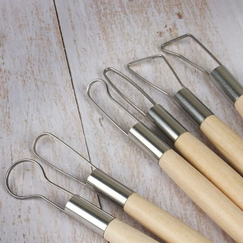 Woodworking Veneer Cutter - 6 Buah Pengikis Cetakan Simpai Baja