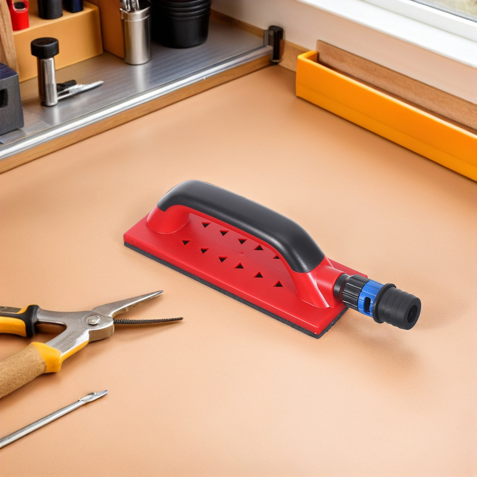 Woodworking File - Blok Amplas Desain Persegi dengan Daya