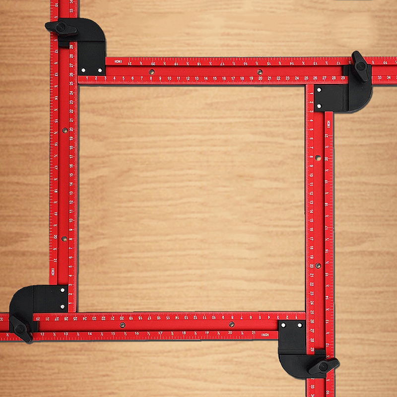 Woodworking Manufacturing - Panduan Template Router persegi 59cm, alat