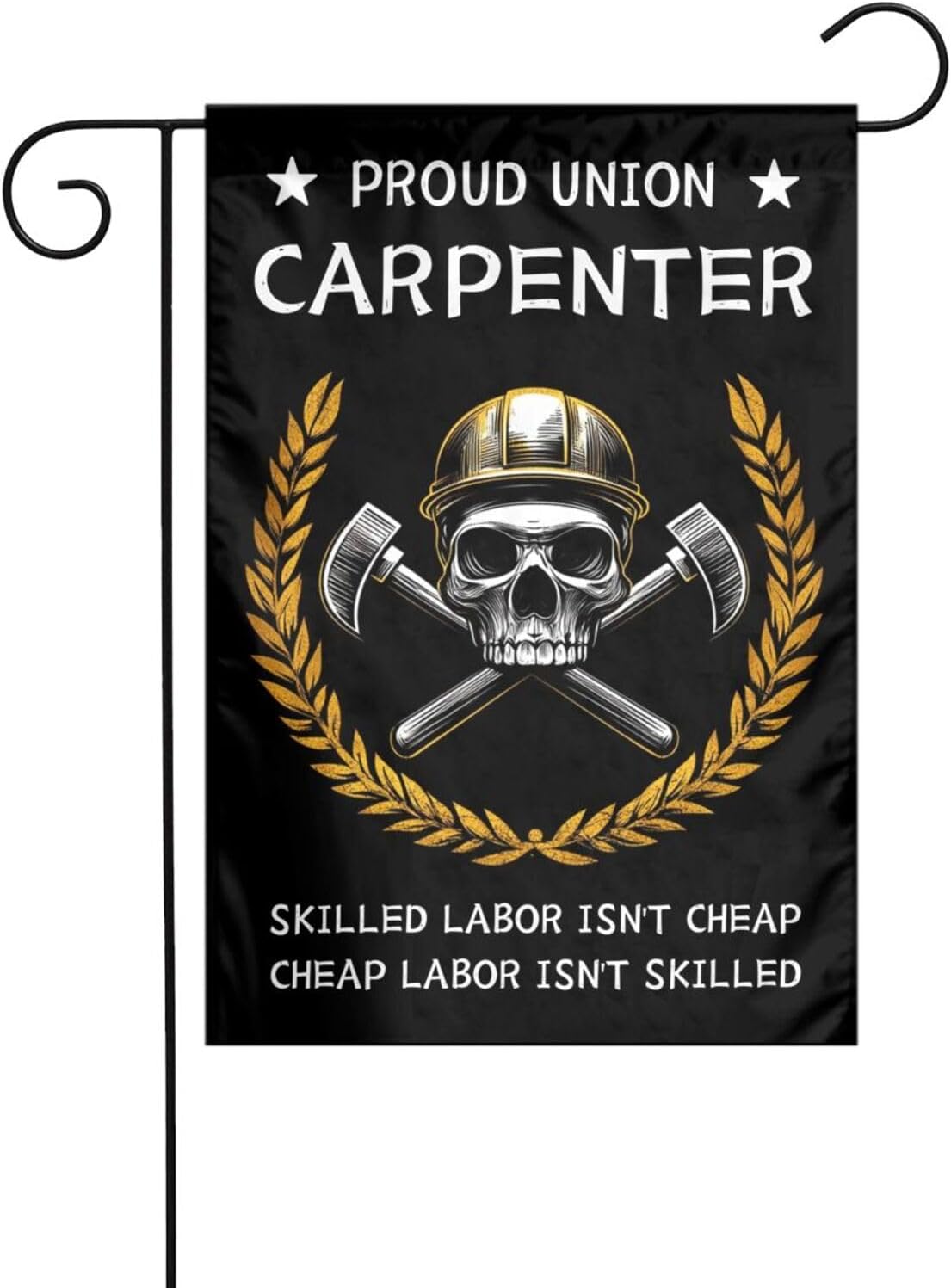 Woodworking Union - Proud Union Carpenter - Bendera Taman