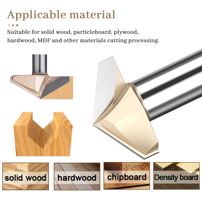 120 150 Derajat V Bit 1/2 Shan - Woodworking Nc ulasan dan harga