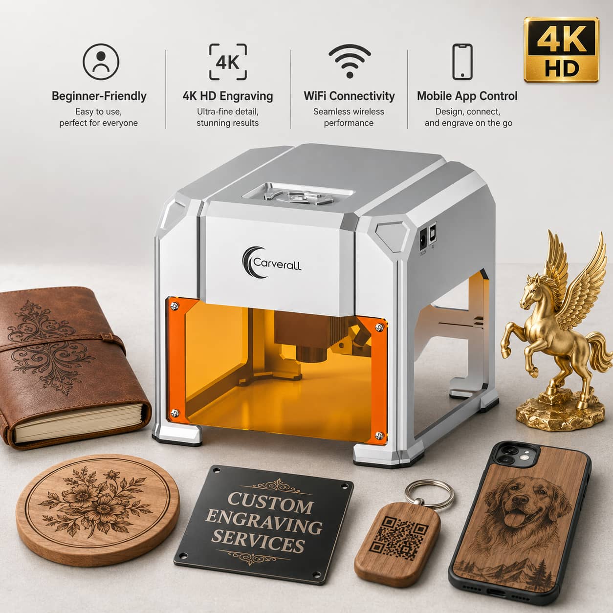 Mesin Pengukir Laser Carverall - Woodworking Veneer Cutter ulasan dan harga