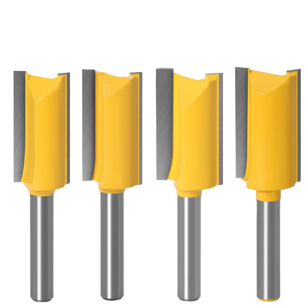 JGZUI 1Pc 1/4 Shank Lurus Bit  - Woodworking Nc ulasan dan harga