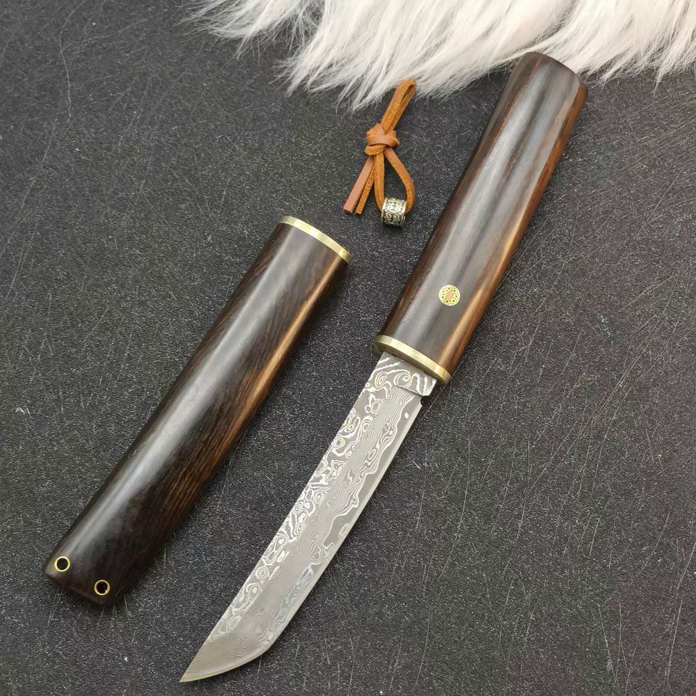 Pisau Tanto Damascus VG10 Keke - Woodworking In Japanese ulasan dan harga